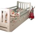 Wit Kinderbed met Lades, Ophalen, Gebruikt, 70 tot 85 cm, Minder dan 140 cm