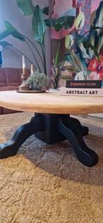 Salontafel massief eiken, ovaal, 100 tot 150 cm, Nieuw, Minder dan 50 cm, Ovaal