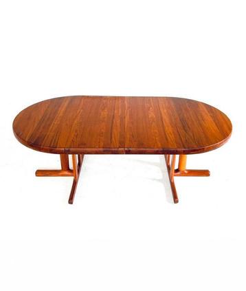 Vintage verlengbare Deense teakhouten eettafel ‘60 beschikbaar voor biedingen