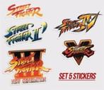 5x Street Fighter logos Arcade Bartop Vinyl Decal Sticker, Nieuw, Verzenden
