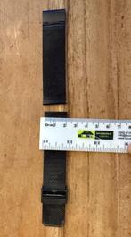 Horlogebandje, zwart metaal nooit gebruikt 2,1 cm, Overige merken, Staal, Overige materialen, Nieuw