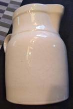 Eenvoudige oude Waterkan Wit keramiek H 20cm, Antiek en Kunst, Ophalen of Verzenden
