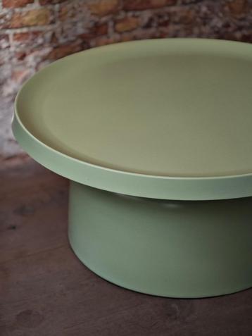 Salontafel HSM Mara 75cm metaal lightgroen rond NIEUW