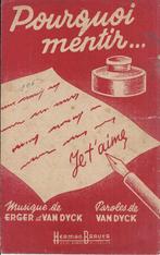 C268 bladmuziek pourquoi mentir  verzendkosten 2., Ophalen of Verzenden, Gebruikt, Artiest of Componist, Klassiek