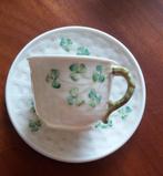 Beleek Irish porcelain, 6 espresso kop en schotels., Ophalen of Verzenden