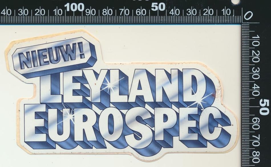 Sticker: Leyland - Eurospec, Ophalen of Verzenden, Zo goed als nieuw, Auto of Motor