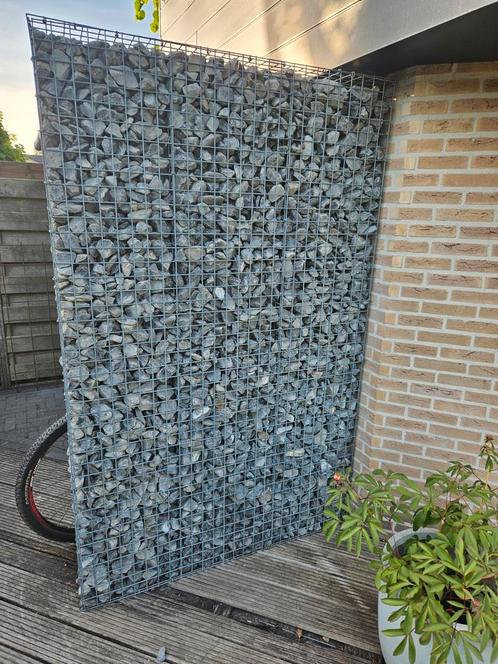 2 schanskorven inclusief stenen, Tuin en Terras, Schuttingen, Zo goed als nieuw, Minder dan 3 meter, Ophalen