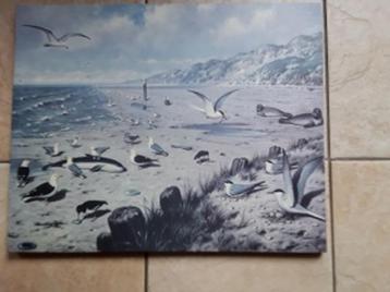 WANDDECORATIE 50 / 40 cm STRAND - ZEEGEZICHT beschikbaar voor biedingen