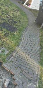 Betonen waaltjes/ gebakkenklinkers, Tuin en Terras, Klinkers, Ophalen of Verzenden, Zo goed als nieuw, 10 m² of meer