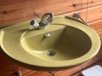 Groen jaren 70 sanitair, Ophalen of Verzenden, Zo goed als nieuw, Minder dan 100 cm, Wasbak of Wastafel