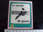 sticker tennisvereniging apollo de goorn knltb tv, Verzamelen, Stickers, Verzenden, Zo goed als nieuw, Bedrijf of Vereniging