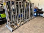 Twee aluminium glasbokken / kozijnbokken., Doe-het-zelf en Verbouw, Glas en Ramen, Ophalen, Zo goed als nieuw, Minder dan 80 cm