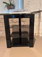 Norstone Hi-Fi Meubel - Zwart Glas, Ophalen, Minder dan 50 cm, Minder dan 25 cm, Minder dan 100 cm