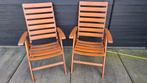 antieke, teak klapstoelen, < 40 jaar oud, Tuin en Terras, Tuinstoelen, Ophalen of Verzenden, Gebruikt, Teakhout