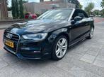 Audi A3 1.4 Tfsi 92KW Cabrio 2016 Zwart S-Line, Auto's, Audi, Voorwielaandrijving, 65 €/maand, 125 pk, 4 cilinders