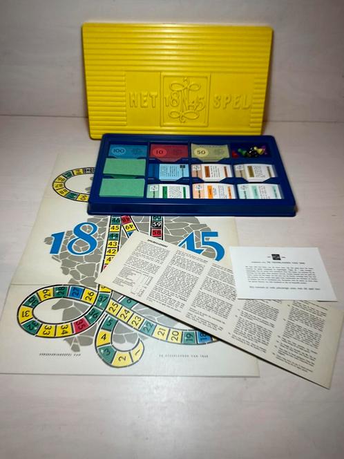 Vintage Het 1845 Spel in nieuwstaat, Hobby en Vrije tijd, Gezelschapsspellen | Bordspellen, Ophalen of Verzenden