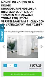 Novellini Young Nis Pendeldeur Zwart Satin Glas Nieuw, Ophalen, Nieuw, Met douche