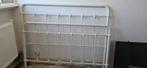 Antiek wit metalen bedframe, Antiek, Gebruikt, 90 cm, Eenpersoons