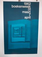 Originele Poster Boekenweek Wim Crouwel, Verzenden, A1 t/m A3, Reclame, Rechthoekig Staand