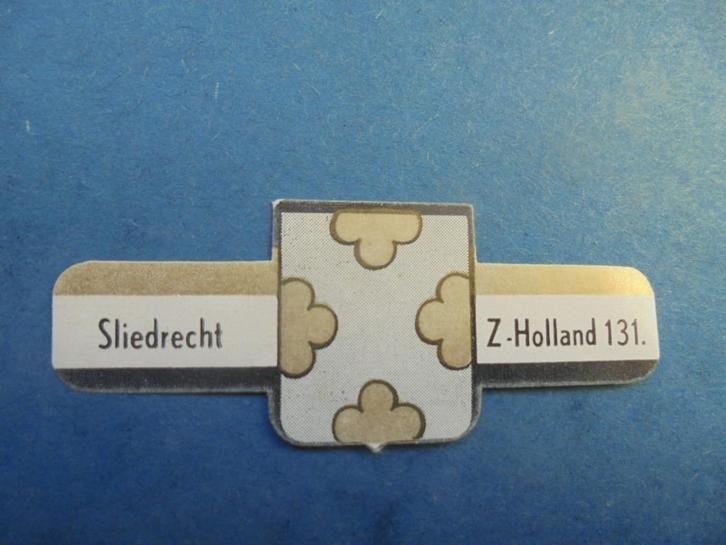 Oude sigarenband stadswapen SLIEDRECHT, Verzamelen, Rookartikelen, Aanstekers en Luciferdoosjes, Zo goed als nieuw, Sigarenbandjes