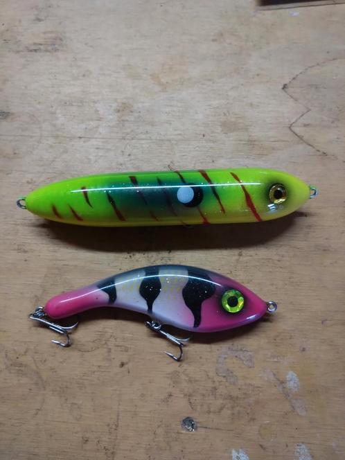 Jerkbaits van Aaddam, guusbait gespoten door Derkbait., Watersport en Boten, Hengelsport | Roofvissen, Zo goed als nieuw, Ophalen of Verzenden