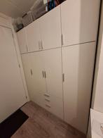 Grote Witte Kledingkast met Laden, Ophalen, Overige materialen, Gebruikt, 200 cm of meer