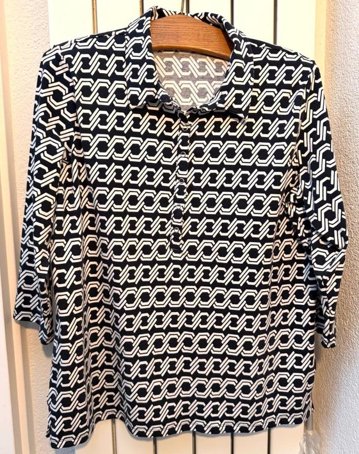 Betty Barclay donkerblauw/wit shirt maat 42, Kleding | Dames, T-shirts, Nieuw, Maat 42/44 (L), Blauw, Lange mouw, Ophalen of Verzenden