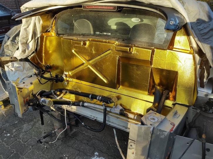 Hitte reflecterende zelfklevende folie goud 400 C, Auto-onderdelen, Motor en Toebehoren, Nieuw, Ophalen of Verzenden