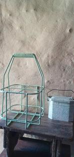 Franse vintage flessenrek mintgroen, Ophalen of Verzenden, Huis en Inrichting