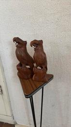 Paar houten papagaaivogels Bali, 1940, Ophalen of Verzenden