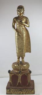 Een Thaise verguld bronzen figuur van Phra Malai,, Ophalen of Verzenden, Zo goed als nieuw