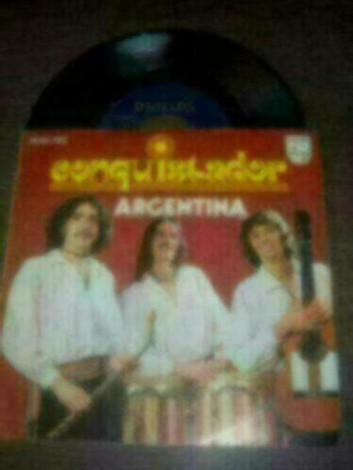 CONQUISTADOR met ARGENTINA 7 inch (1978) in goede staat, Cd's en Dvd's, Vinyl Singles, Single, Pop, 7 inch, Verzenden