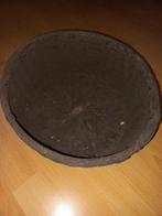 Ovale rieten mand, Overige materialen, Gebruikt, Mand, Rond