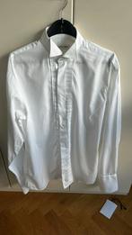 Jacques Britt wit smokinghemd dressshirt M, Wit, Zo goed als nieuw, Jacques britt, Halswijdte 39/40 (M)