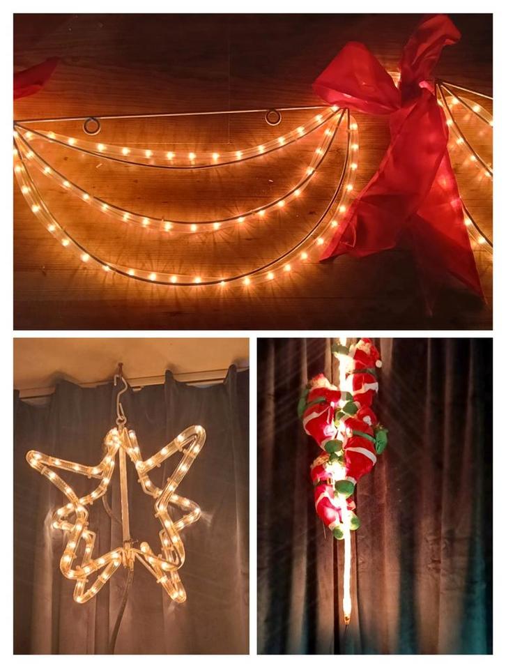 Kerstverlichting - Diverse decoraties, Diversen, Kerst, Gebruikt, Ophalen