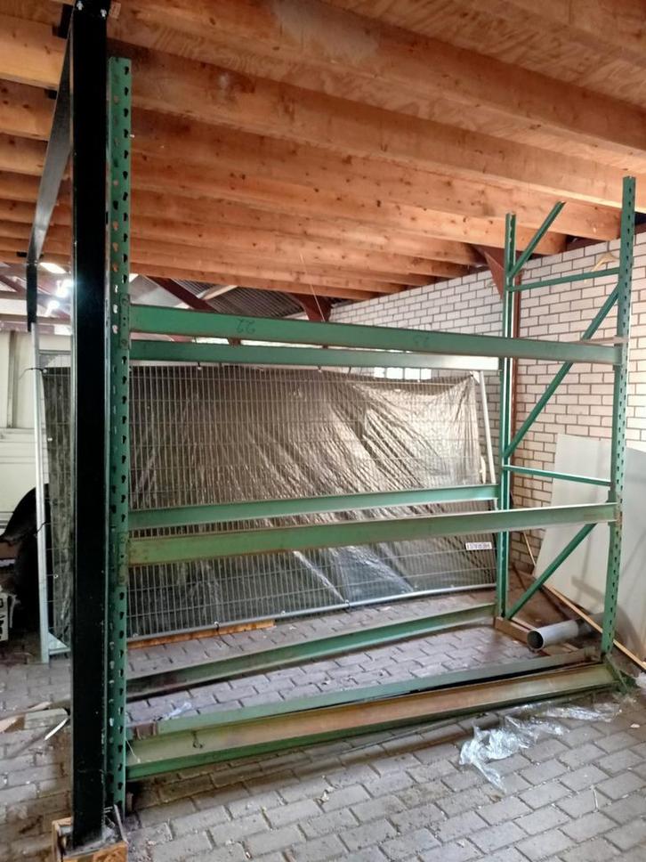 Stalen Palletstelling - 2 Staanders, 8 Liggers - 2.7m Hoog, Zakelijke goederen, Kantoor en Winkelinrichting | Magazijn, Stelling en Opslag