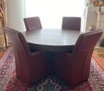 Ovale eettafel met 4 stoelen, Ophalen, Gebruikt