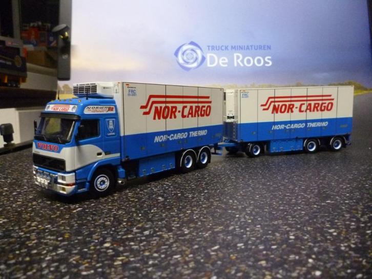 Tekno Volvo FH12 Nor-Cargo met certificaat, Hobby en Vrije tijd, Modelauto's | 1:50, Nieuw, Bus of Vrachtwagen, Tekno, Ophalen of Verzenden