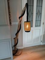 Landelijke staande vloerlamp van drijfhout, Nieuw, Ophalen of Verzenden, 150 tot 200 cm, Stoer sober robuust landelijk drijfhout Oostenrijk