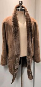 Heren parka lammy coat - maat 50 / M - lamsvacht en lamsleer, Ophalen of Verzenden, Zo goed als nieuw, Maat 48/50 (M), Bruin