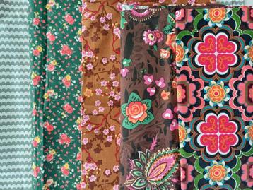 5 x lapje stof vlaggenlijntje patchwork knutselen  beschikbaar voor biedingen