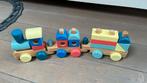 Houten blokken trein van Hema, Kinderen en Baby's, Speelgoed | Houten speelgoed, Ophalen of Verzenden, Zo goed als nieuw, Rij- of Hobbelspeelgoed