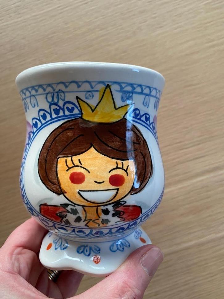 5 mokken Blond Amsterdam - 25 jaar Beatrix, Huis en Inrichting, Keuken | Servies, Zo goed als nieuw, Kop(pen) en/of Schotel(s)