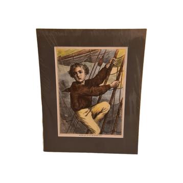 Gravure van een matroos J. Knight uit 1889 beschikbaar voor biedingen