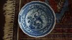 Chinees Japans Delfts blauw wit rond serveerschaal, Antiek en Kunst, Antiek | Porselein, Ophalen of Verzenden