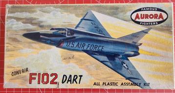 Convair F-102 Dart 1:121 by Aurora (Nijkerk) beschikbaar voor biedingen