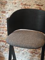 Metaal/Hout barkrukken Banne Twigs zwart/grijs NIEUW, Huis en Inrichting, Barkrukken, 60 tot 90 cm, Nieuw, Ophalen of Verzenden