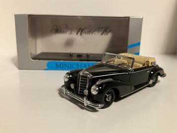 Mercedes 300S Cabriolet van 1951 Zwart  1/43 Minichamp beschikbaar voor biedingen