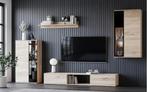 tv meubel bruin met wit NIEUW, Huis en Inrichting, Kasten | Televisiemeubels, Nieuw, Overige materialen, Minder dan 100 cm, 25 tot 50 cm
