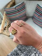Anna + Nina Lobster Ring m17 goldplated, IJzer of Staal, Nieuw, Ophalen of Verzenden, 17 tot 18